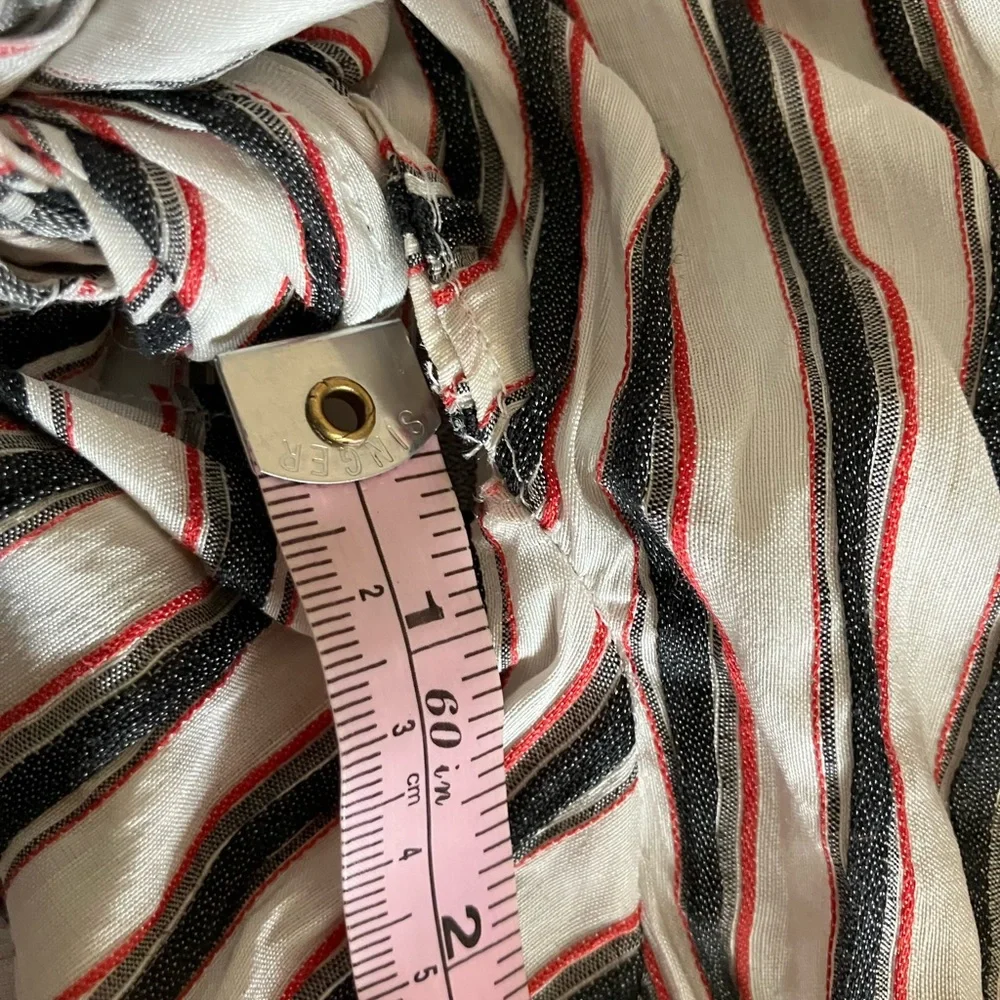 Isabel Marant striped top size 34 with a tie and exposed zipper - Picture 5 of 9